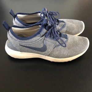 Grey and Navy Nike Tennis Shoes